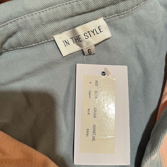 multi colour block denim shirt - Picture 3 of 3